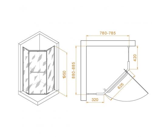 Душевой уголок RGW Passage PA-091 35089189-11_, изображение 2