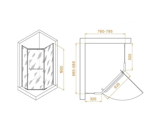 Душевой уголок RGW Passage PA-091B 35089180-14_, изображение 2