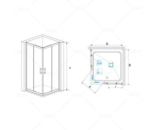 Душевой уголок RGW Passage PA-31B 02083199-14_, изображение 2