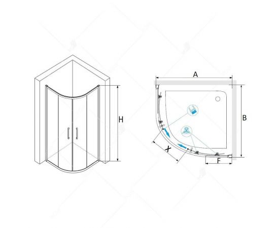 Душевой уголок RGW Passage PA-51B 02085199-14_, изображение 2