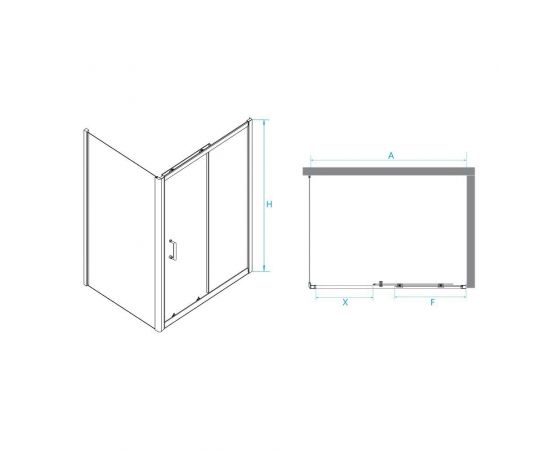 Душевой уголок RGW Passage PA-74-1B (PA-14B + Z-060-2B) 4108741118-14_, изображение 2