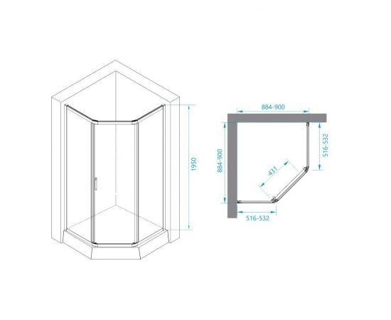 Душевой уголок RGW Passage PA-86B 38088699-14_, изображение 3