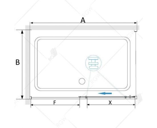 Душевой уголок RGW Stilvoll SV-42B (SV-12B + Z-050-2B) 32324222-014_, изображение 3