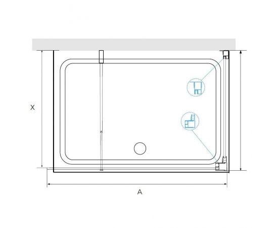 Душевой уголок RGW Walk In WA-005 (WA-002+Z-050-2) 35100579-11_, изображение 2