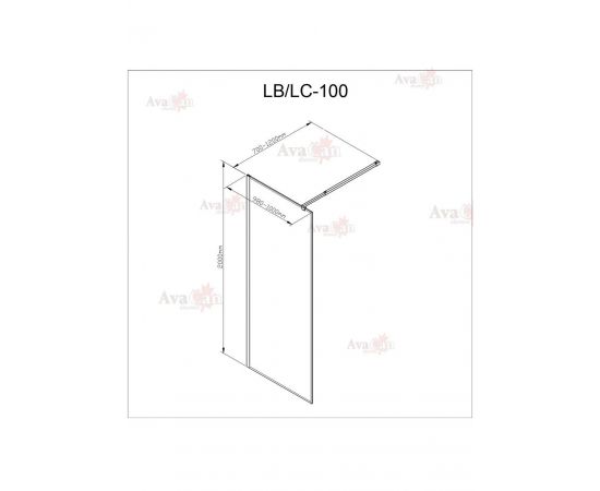 Душевая перегородка AvaCan LC 100 MT_, изображение 6