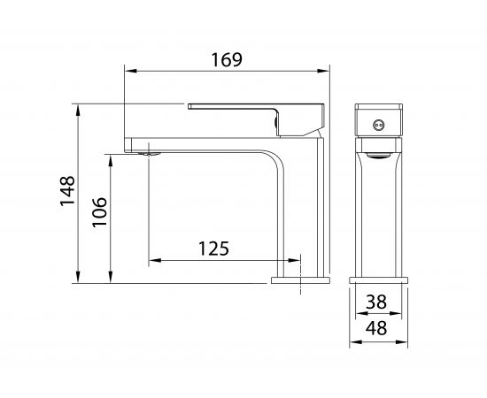 Смеситель для раковины Grossman Style 510.K35.05.100 хром глянцевый_, изображение 5