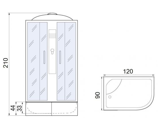 Душевая кабина River Desna 120/90/44 MT R_, изображение 12
