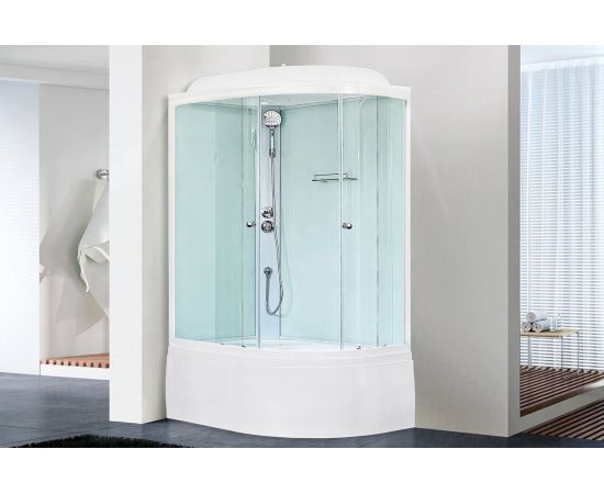 Душевая кабина Royal Bath  RB 8120BK5-WT-CH, левая_, изображение 2