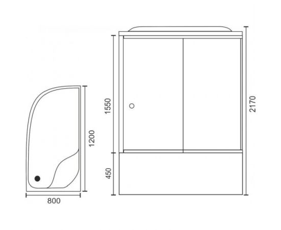 Душевая кабина Royal Bath 8120BK3-WT R_, изображение 9