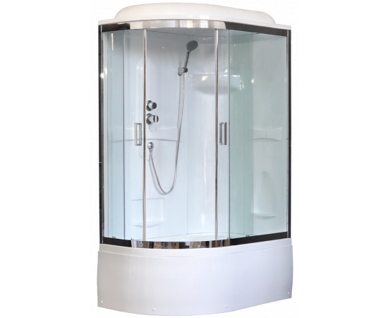 Душевая кабина Royal Bath 8120BK1-T-CH (прозрачное) правая 120x80x217_