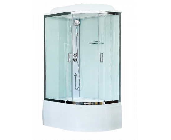 Душевая кабина Royal Bath  RB 8120BK5-WT-CH, левая_