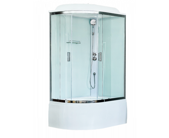 Душевая кабина Royal Bath  RB 8120BK5-WT-CH, правая_