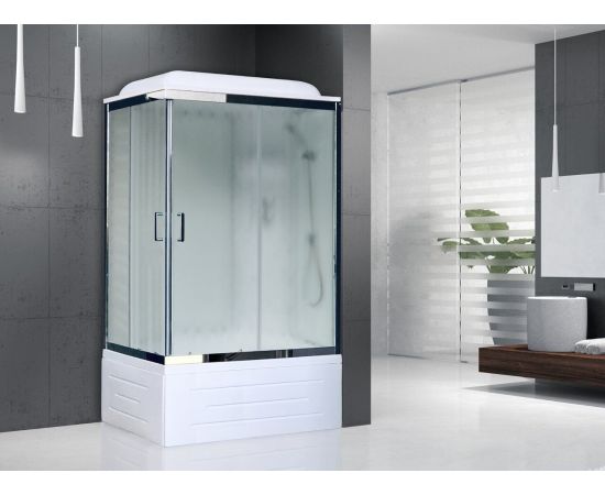 Душевая кабина Royal Bath 8120BP6-WC-CH (белое/матовое) правая 120x80x217_, изображение 2