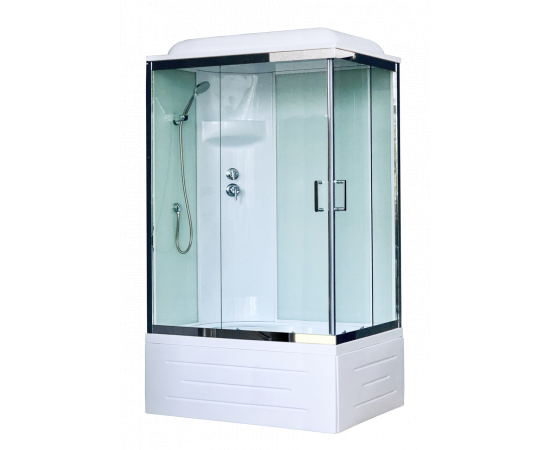 Душевая кабина Royal Bath 8120BP6-WT-CH (белое/прозрачное) левая 120x80x217_