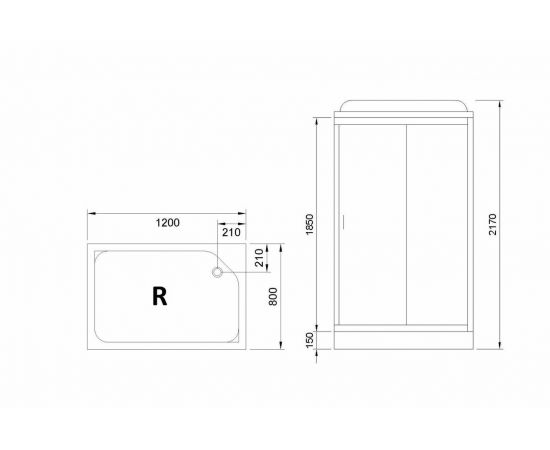 Душевая кабина Royal Bath  RB 8120HP4-MT, правая_, изображение 4