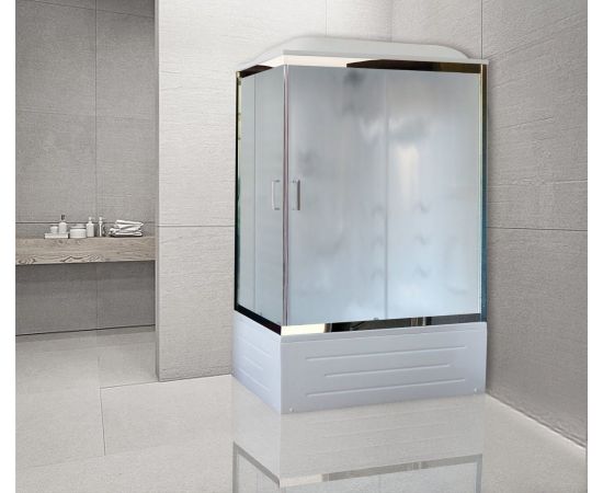 Душевая кабина Royal Bath 8120BP2-M-CH (матовое) правая 120x80x217_, изображение 2