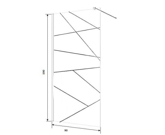 Душевое ограждение Ceruttispa PICK T90 без поддона 90x190 см_, изображение 11