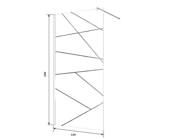 Душевое ограждение Ceruttispa PICK T120 без поддона 120x190 см_, изображение 11