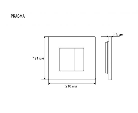 Клавиша смыва Grossman Pragma 800.T1.03.110.110 хром/матовый_, изображение 5