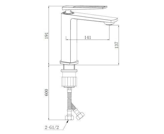 Смеситель BOCH MANN CHIKA BM8589 для раковины хром_, изображение 4