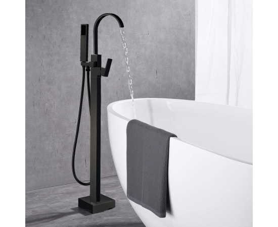 Смеситель для отдельностоящей ванны BOCH MANN RESIA Вlack BM9191 черный_, изображение 3