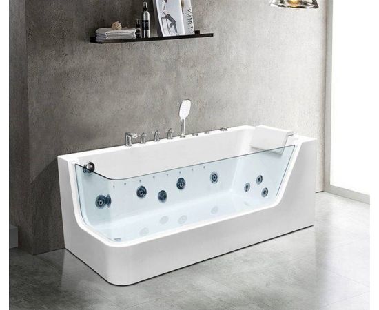 Ванна акриловая гидромассажная Ceruttispa C-494-17R 1700x800x580_, изображение 2