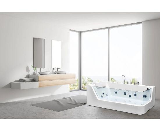 Ванна акриловая гидромассажная Ceruttispa C-494-17L 1700x800x580_, изображение 3