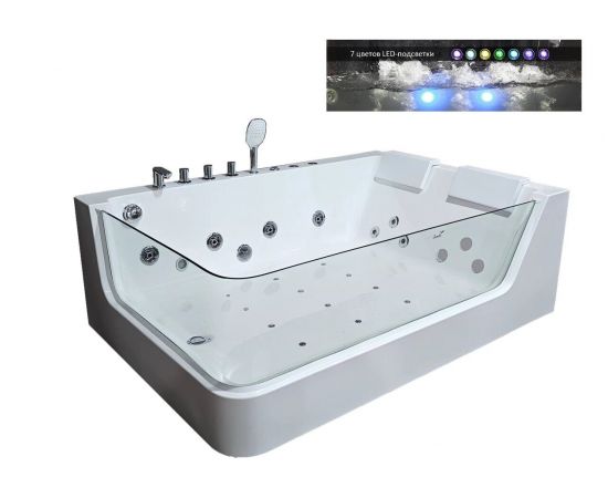 Ванна акриловая гидромассажная Ceruttispa C-495R 1700x1200x580_, изображение 4