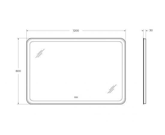Зеркало с функцией памяти CEZARES CZR-SPC-MC-1200-800-RGB-TCH_, изображение 7