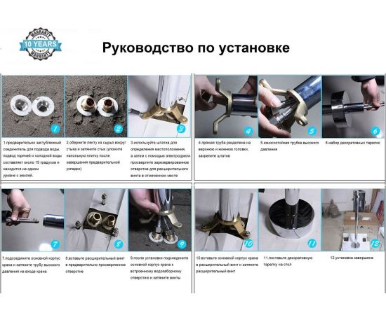 Смеситель для отдельностоящей ванны BOCH MANN ALBANO Brush Nickel BM8924 матовый никель_, изображение 5