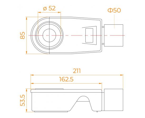 Сифон RGW S-50 50 мм для трапов 47241150-00_, изображение 3