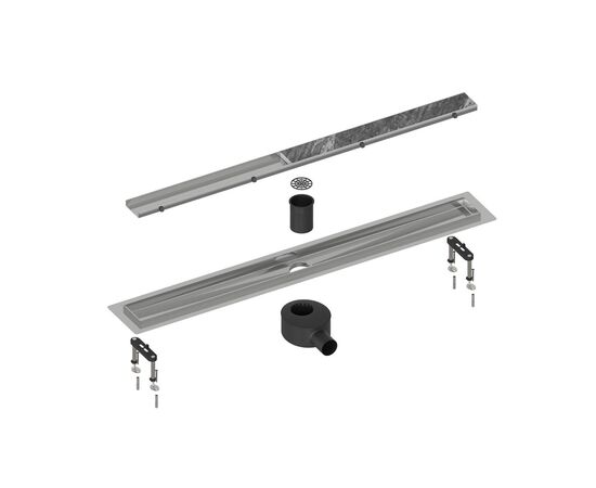 Душевой лоток Timo Drain System 700 с двусторонней панелью plate под плитку сатин_, изображение 2