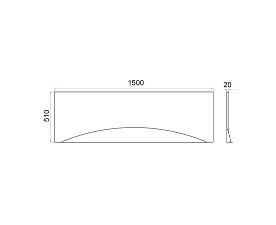 Экран Niagara Atrio NG-A150 к ванне NG-A15070_, изображение 2