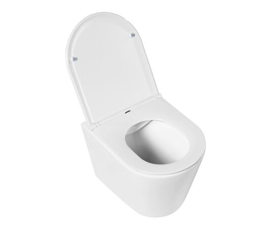 Унитаз подвесной безободковый BelBagno FLAY-R BB053CHR/BB870SC_, изображение 4