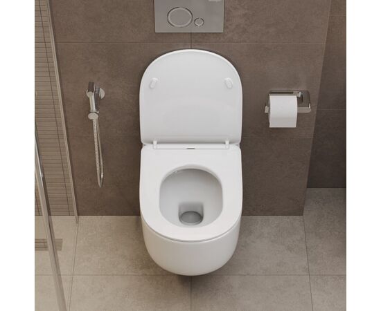 Унитаз подвесной безободковый BelBagno SOFT-TOR BB084CH-TOR/BB2034SC_, изображение 9