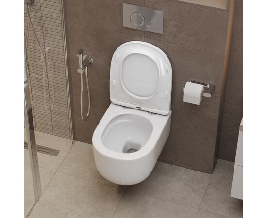 Унитаз подвесной безободковый BelBagno SOFT-TOR BB084CH-TOR/BB2034SC_, изображение 10