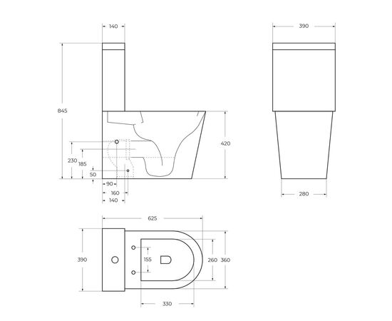 Унитаз-компакт безободковый BelBagno FLAY-R BB2149CPR/BB870SC_, изображение 9