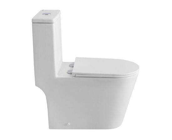 Унитаз-моноблок BelBagno TRE-TOR со смывом Торнадо с сиденьем дюропласт soft close P-trap BB673CP-MN-TOR/SC_, изображение 2