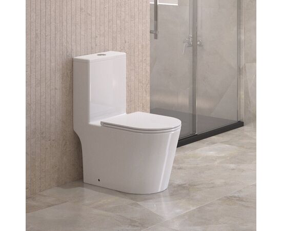 Унитаз-моноблок BelBagno TRE-TOR со смывом Торнадо с сиденьем дюропласт soft close P-trap BB673CP-MN-TOR/SC_, изображение 9