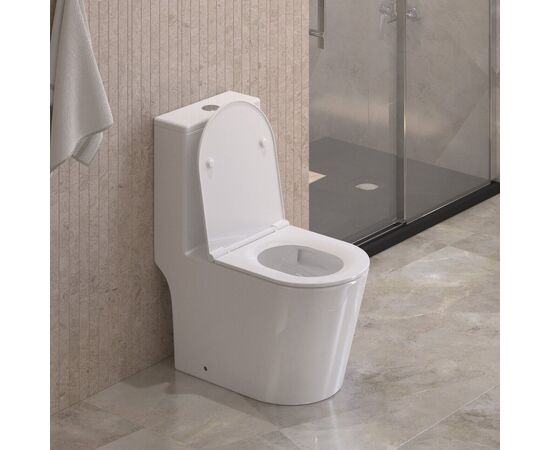 Унитаз-моноблок BelBagno TRE-TOR со смывом Торнадо с сиденьем дюропласт soft close P-trap BB673CP-MN-TOR/SC_, изображение 10