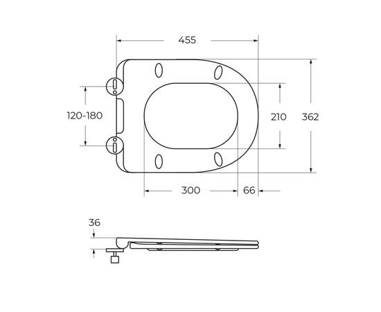 Унитаз-моноблок BelBagno TRE-TOR со смывом Торнадо с сиденьем дюропласт soft close P-trap BB673CP-MN-TOR/SC_, изображение 12