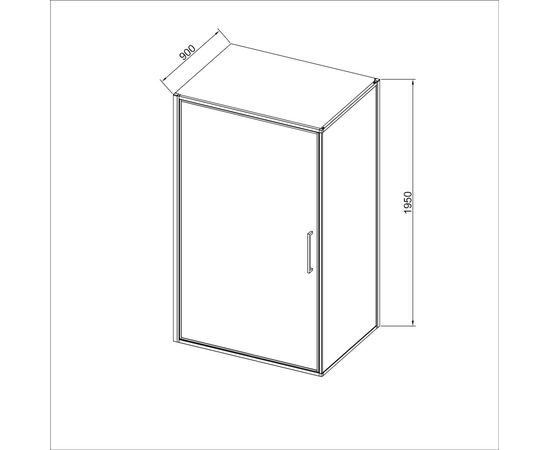 Душевой уголок Vincea Slim 8mm VSR-4SLP9090CLG 900х900 брашированное золото стекло прозрачное, Размер: 90х90, Профиль: Брашированное золото_, изображение 3