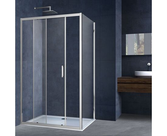 Душевой уголок Vincea Alpha VSR-3AL8012CL 1200х800 хром стекло прозрачное, Размер: 120х80, Профиль: Хром, Стекло: Прозрачное_