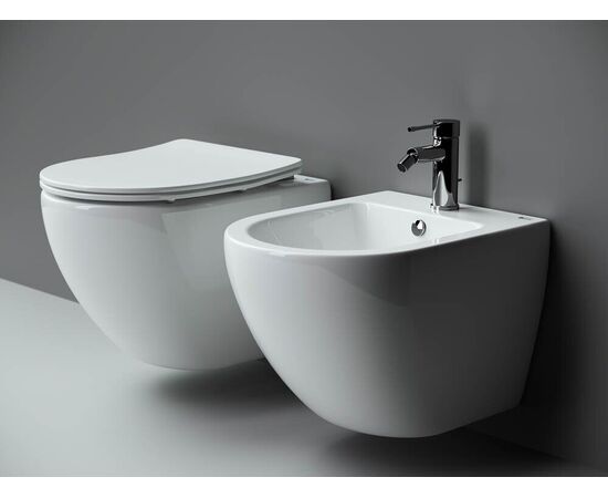 Подвесной унитаз Ceramicanova Metropol Rimless CN4002_, изображение 10