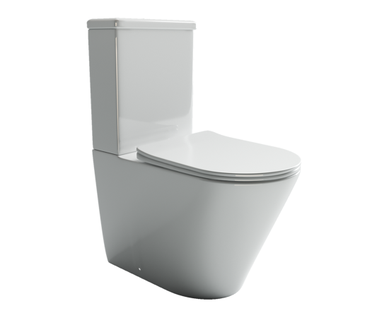 Напольный пристенный унитаз Ceramicanova Highlight Rimless CN1802_