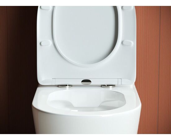 Напольный пристенный унитаз Ceramicanova Highlight Rimless CN1802_, изображение 6