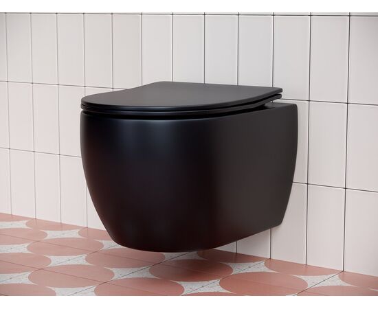 Подвесной унитаз Ceramicanova PLAY Rimless CN3001MB_, изображение 2
