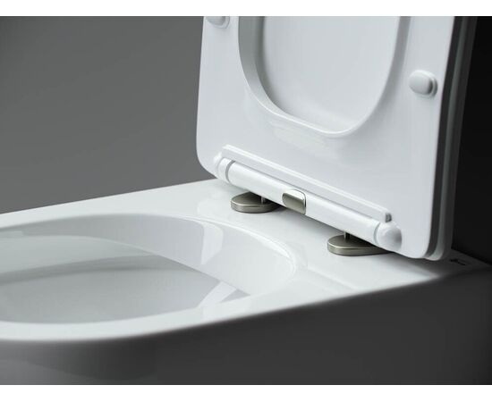 Сет 4 в 1 Ceramicanova унитаз Metropol Rimless инсталляция с кнопкой Flat цвет хром матовый CN4002_1002M_1000_, изображение 7