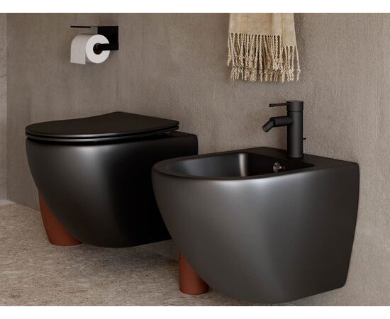 Сет 4 в 1 Ceramicanova унитаз Metropol Rimless инсталляция с кнопкой Round цвет хром матовый CN4002MB_1001M_1000_, изображение 10