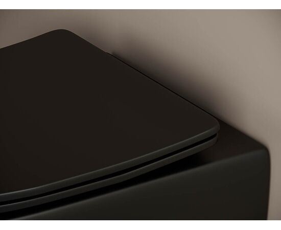 Сет 4 в 1 Ceramicanova унитаз Metropol Rimless инсталляция с кнопкой Flat цвет хром матовый CN4002MB_1002M_1000_, изображение 7